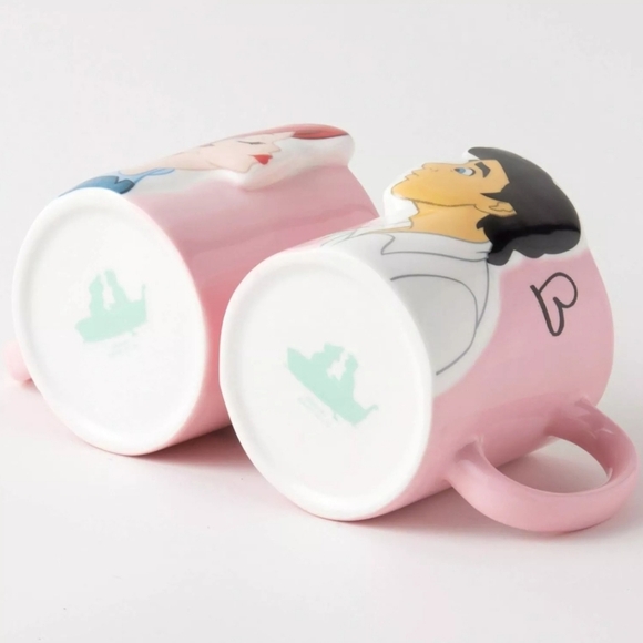 Disney Ariel and Eric kiss mug set - Picture 2 of 6